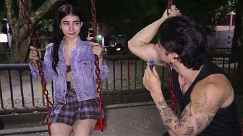 She Was Shy But Curious - Playground Interview Turns Into All-Night Anal